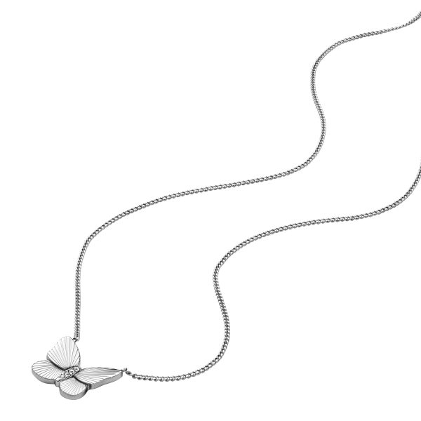 Fossil Sutton Stainless Steel Butterfly Necklace and Earrings Gift Set - Preorder