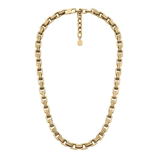 Fossil Raquel Bold Chains Gold-Tone Stainless Steel Chain Necklace - Preorder