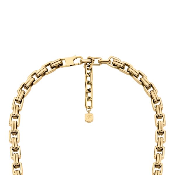 Fossil Raquel Bold Chains Gold-Tone Stainless Steel Chain Necklace - Preorder