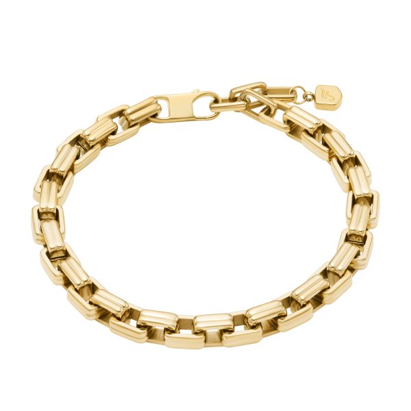 Fossil Raquel Bold Chains Gold-Tone Stainless Steel Chain Bracelet - Preorder