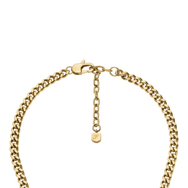 Fossil Sutton Gold-Tone Stainless Steel Heart Necklace - Preorder