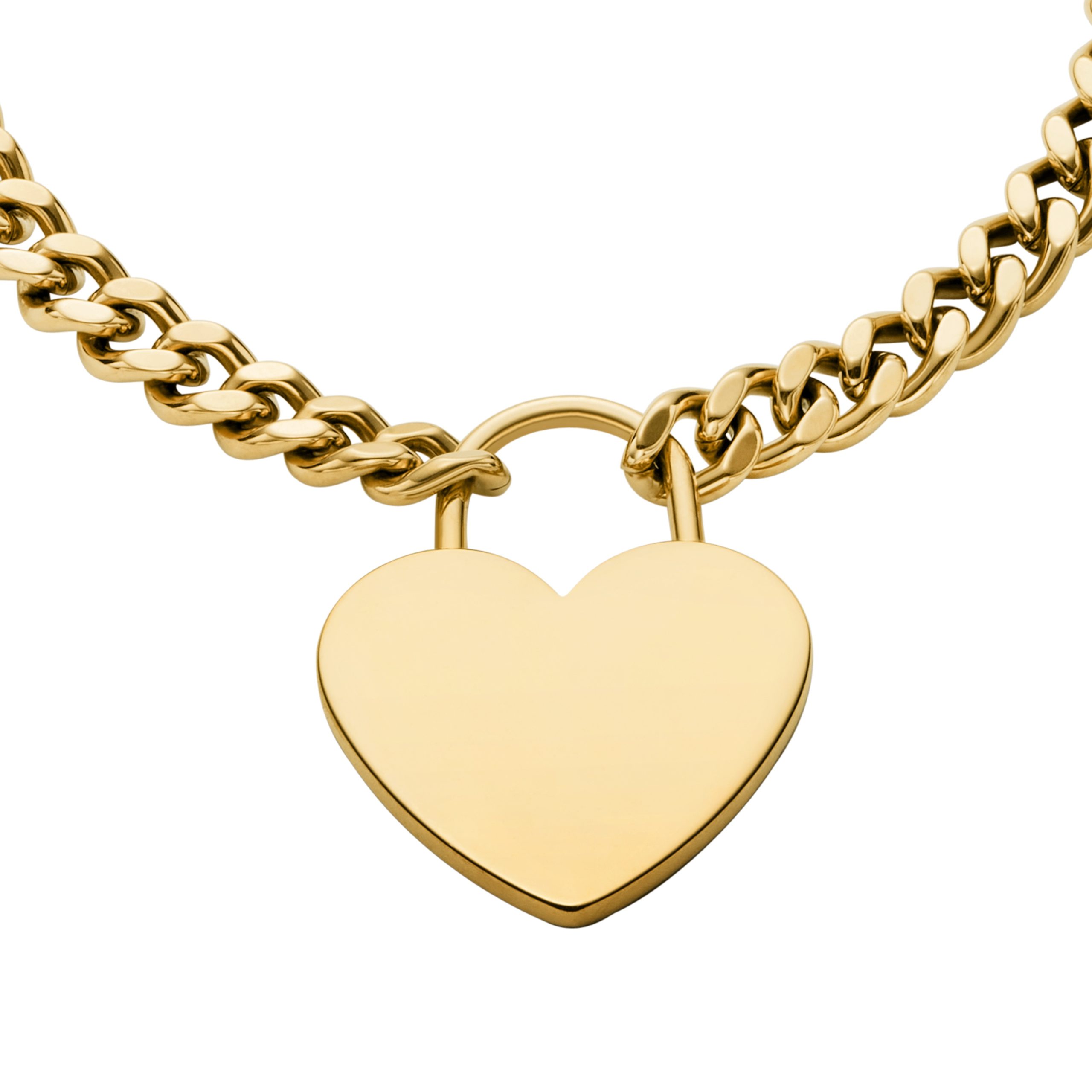 Fossil Sutton Gold-Tone Stainless Steel Heart Bracelet - Preorder - Image 6