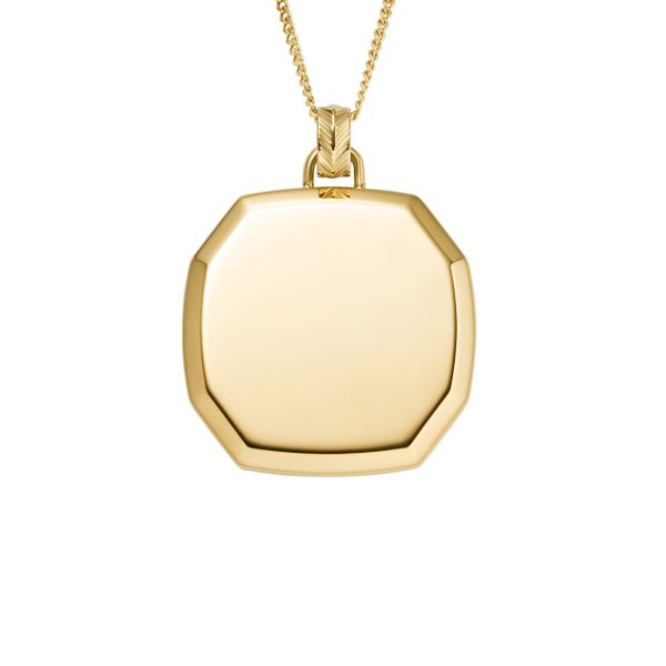 Fossil Harlow Gold-Tone Stainless Steel Pendant Necklace - Preorder