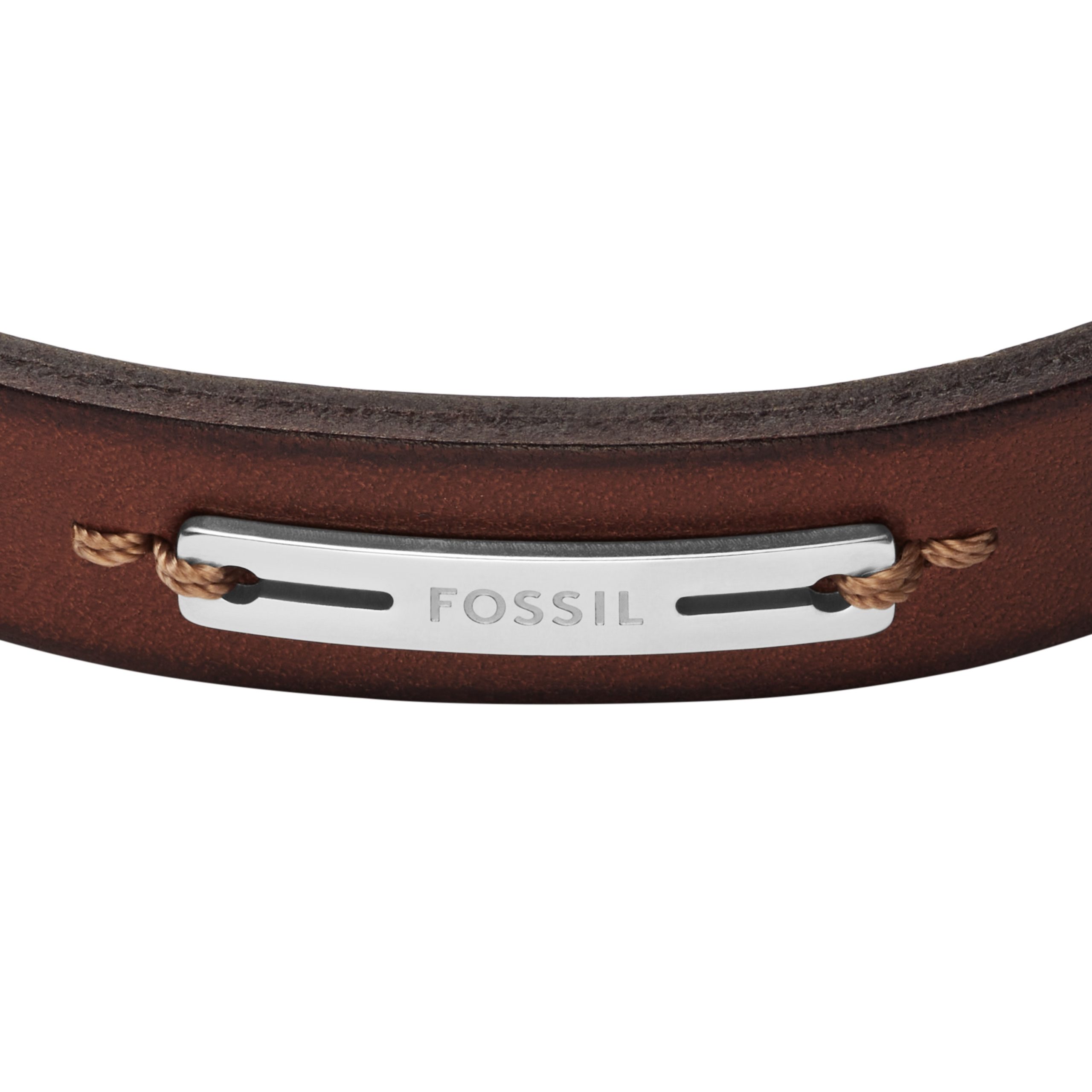 Fossil Machine Rugged Green and Brown Leather Strap Bracelet - Preorder - Image 2