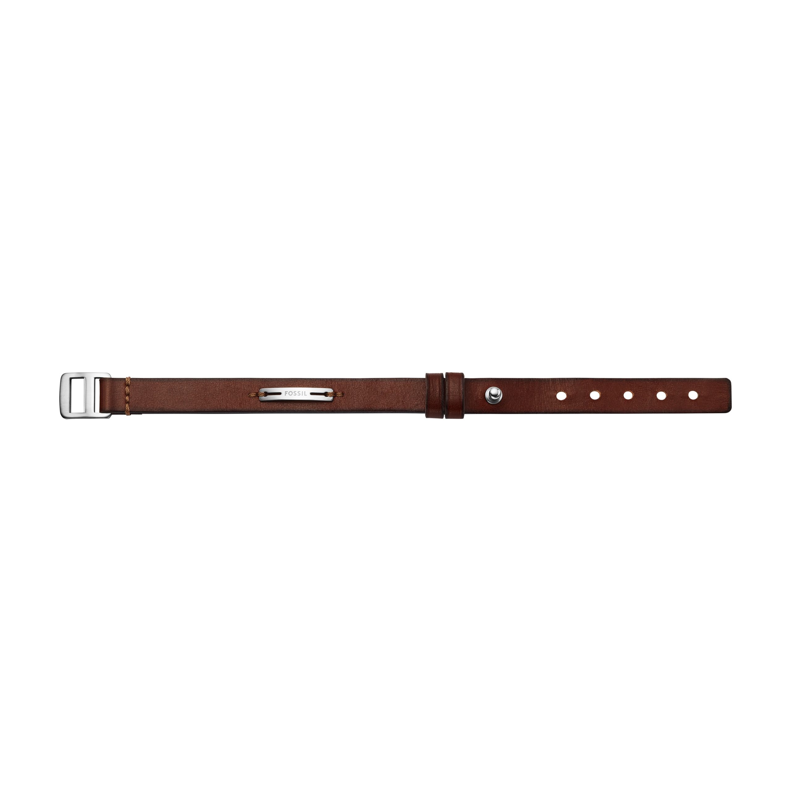 Fossil Machine Rugged Green and Brown Leather Strap Bracelet - Preorder - Image 4