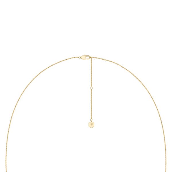 Fossil Sutton The Flower Collection Gold-Tone Stainless Steel Pendant Necklace - Preorder