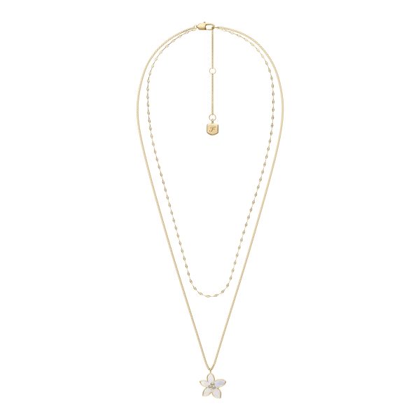 Fossil Sutton The Flower Collection Mother-of-Pearl Multi-Strand Necklace - Preorder