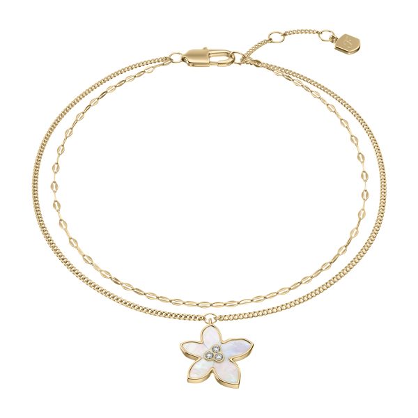 Fossil Sutton The Flower Collection Mother-of-Pearl Multi-Strand Bracelet - Preorder