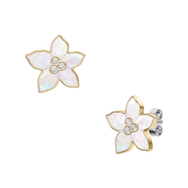Fossil Sutton The Flower Collection Mother-of-Pearl Stud Earrings - Preorder