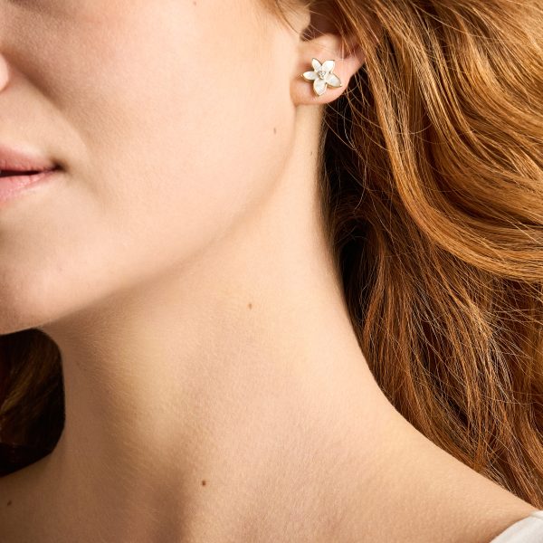 Fossil Sutton The Flower Collection Mother-of-Pearl Stud Earrings - Preorder