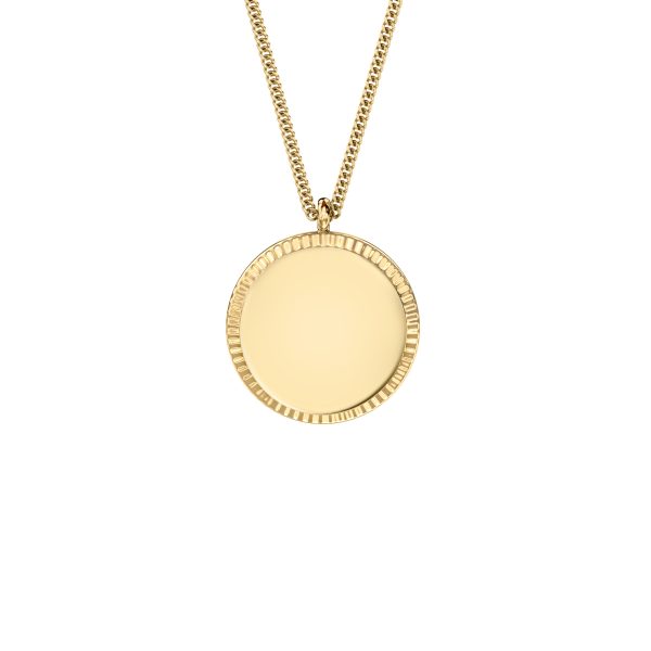 Fossil Ellis Gold-Tone Stainless Steel Pendant Necklace - Preorder