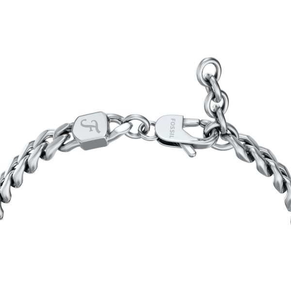 Fossil Ellis Stainless Steel ID Bracelet - Preorder