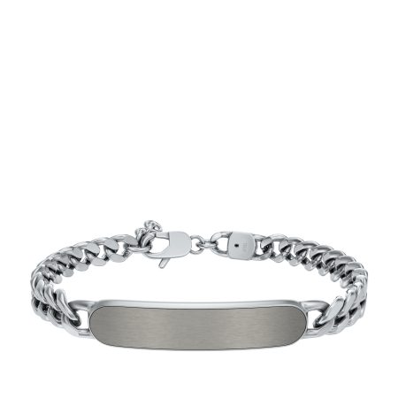 Fossil Ellis Stainless Steel ID Bracelet - Preorder