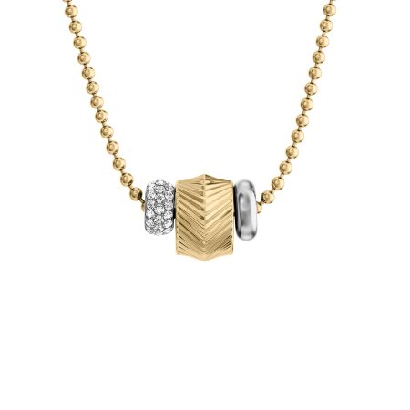 Fossil Harlow Rondelles Two-Tone Stainless Steel Station Necklace - Preorder