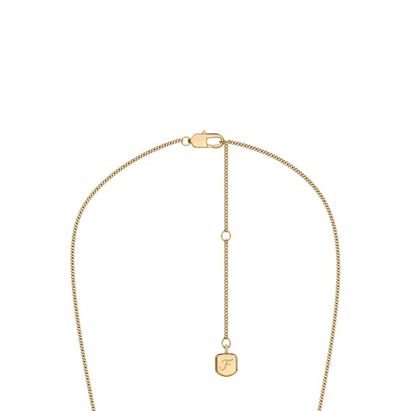 Fossil Raquel Glitz White Mother-of-Pearl Pendant Necklace - Preorder