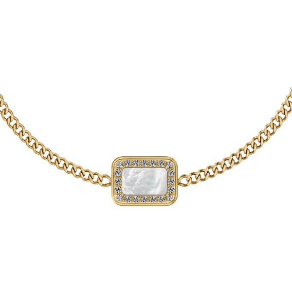 Fossil Raquel Glitz White Mother-of-Pearl Station Bracelet - Preorder