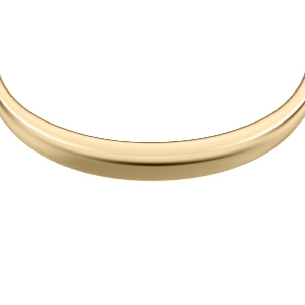Fossil Ellis Domed Collection Gold-Tone Stainless Steel Bangle Bracelet - Preorder
