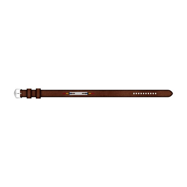 Fossil Everett Topstitch Brown Leather Strap Bracelet - Preorder