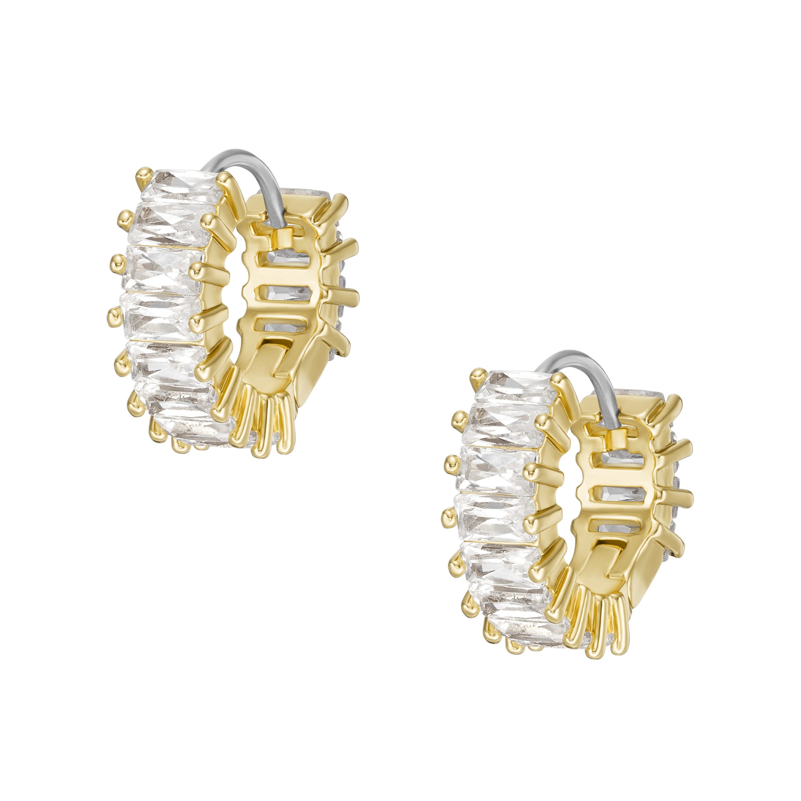 Fossil Hazel Gold-Tone Brass Hoop Earrings - Preorder - Image 3