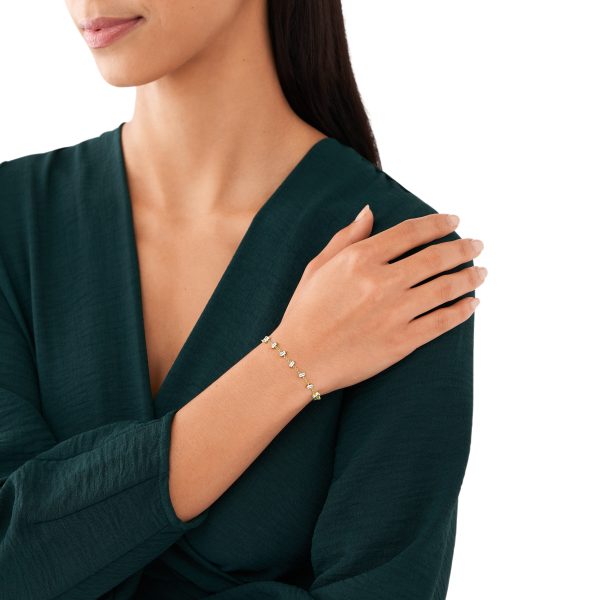 Fossil Hazel Gold-Tone Brass Chain Bracelet - Preorder