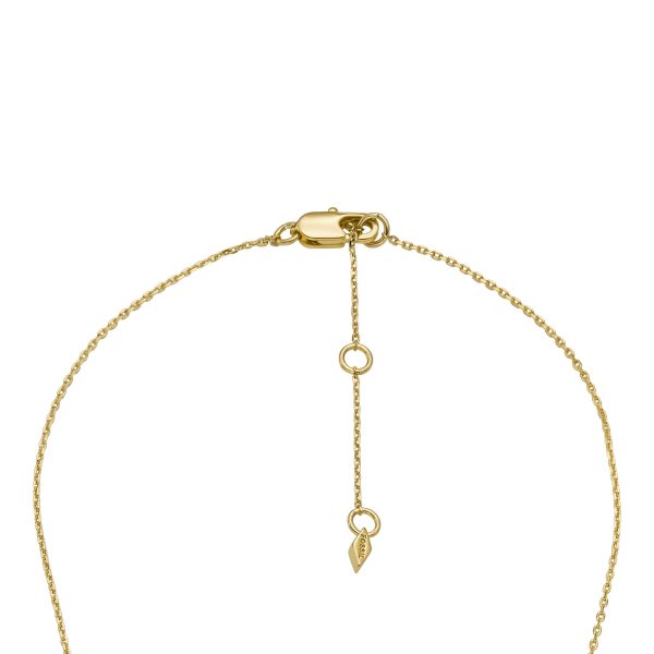 Fossil Hazel Classic Glitz Gold-Tone Brass Station Necklace - Preorder