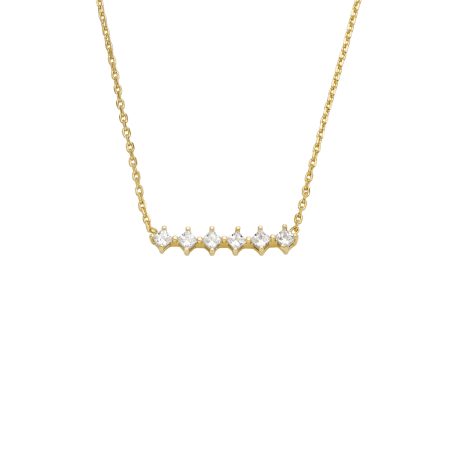 Fossil Hazel Classic Glitz Gold-Tone Brass Station Necklace - Preorder