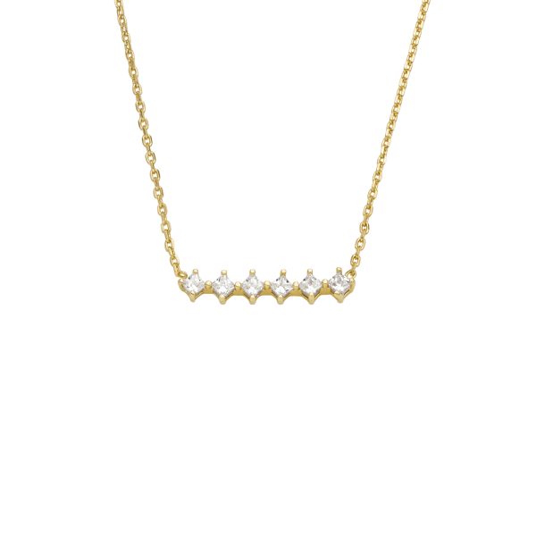 Fossil Hazel Classic Glitz Gold-Tone Brass Station Necklace - Preorder