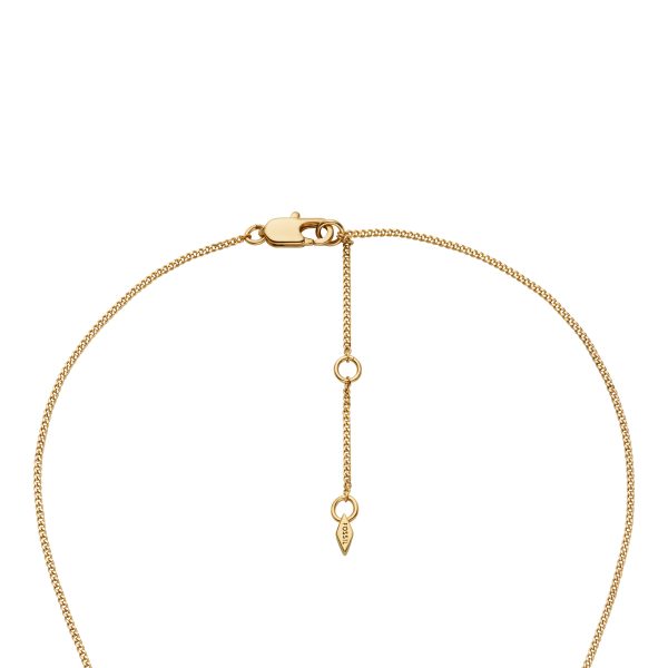 Fossil Hazel Night Sky Gold-Tone Brass Moon & Star Pendant Necklace - Preorder