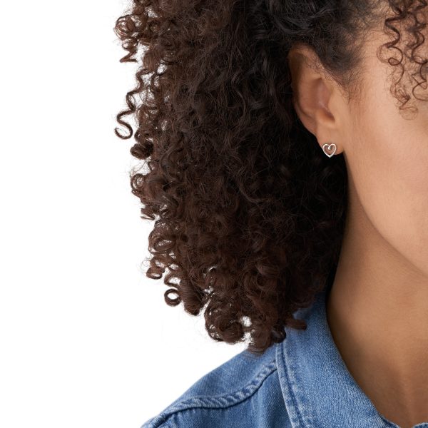 Fossil Sawyer Stainless Steel Stud Earrings - Preorder