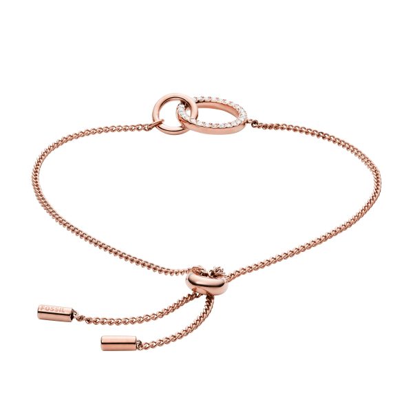Fossil Rose Gold-Tone Stainless Steel Chain Bracelet - Preorder