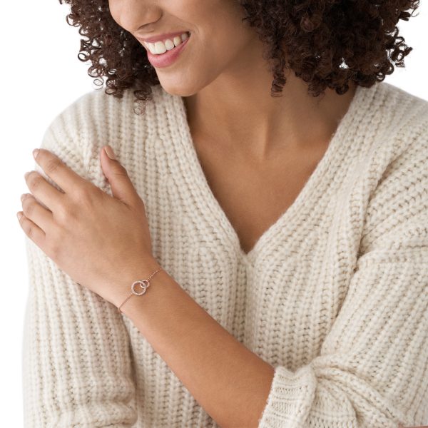 Fossil Rose Gold-Tone Stainless Steel Chain Bracelet - Preorder