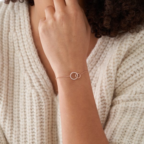 Fossil Rose Gold-Tone Stainless Steel Chain Bracelet - Preorder