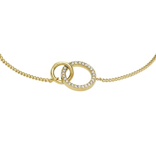 Fossil Hazel Icons Gold-Tone Stainless Steel Chain Bracelet - Preorder