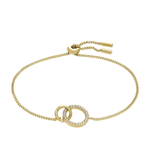 Fossil Hazel Icons Gold-Tone Stainless Steel Chain Bracelet - Preorder