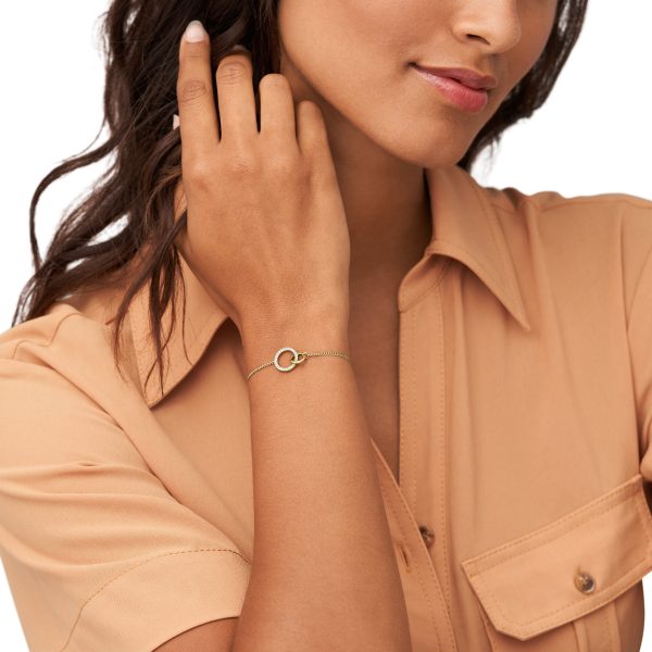 Fossil Hazel Icons Gold-Tone Stainless Steel Chain Bracelet - Preorder