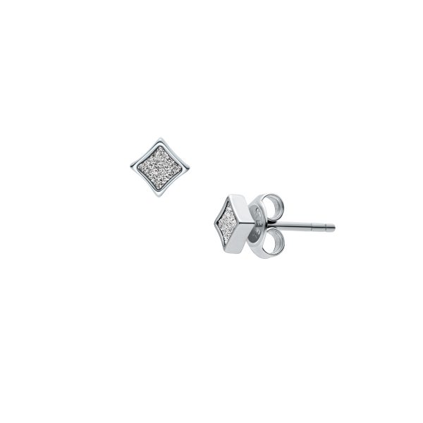Fossil Hazel Paper Glitz Stainless Steel Stud Earrings - Preorder