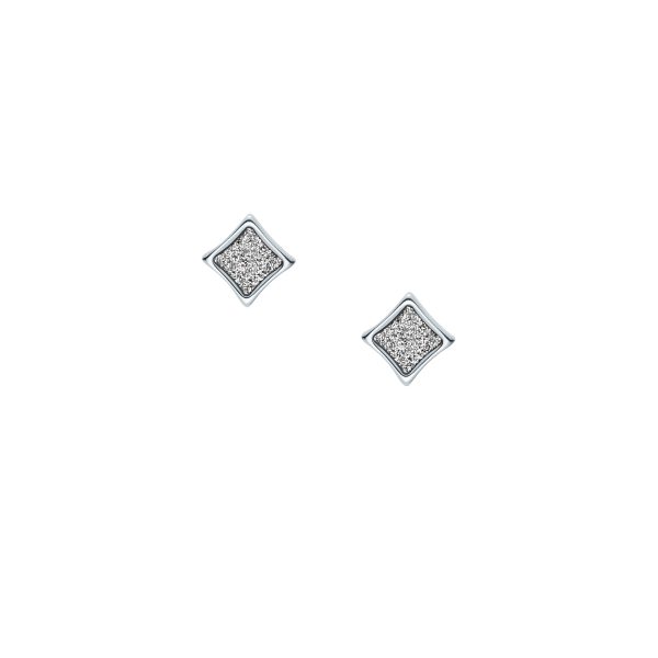 Fossil Hazel Paper Glitz Stainless Steel Stud Earrings - Preorder