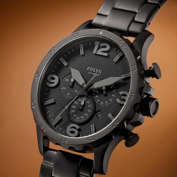 Fossil Nate 50mm Chronograph Stainless Steel Watch - Preorder
