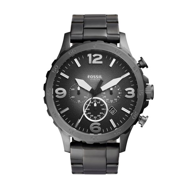 Fossil Nate 50mm Chronograph Stainless Steel Watch - Preorder