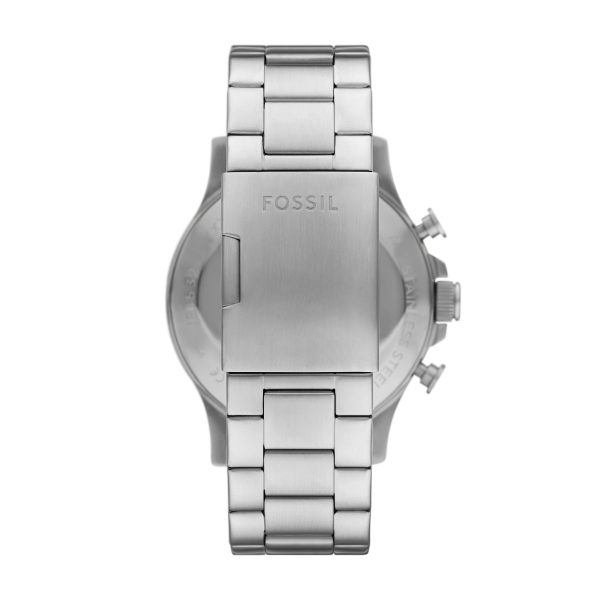 Fossil Nate 50mm Chronograph Stainless Steel Watch - Preorder