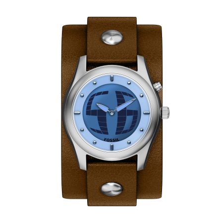 Fossil Y2K Big Tic 40mm Leather Watch - Preorder