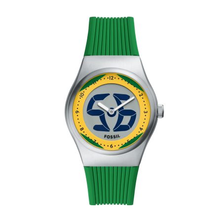 Fossil World Flags Big Tic 40mm Brazil Watch - Preorder