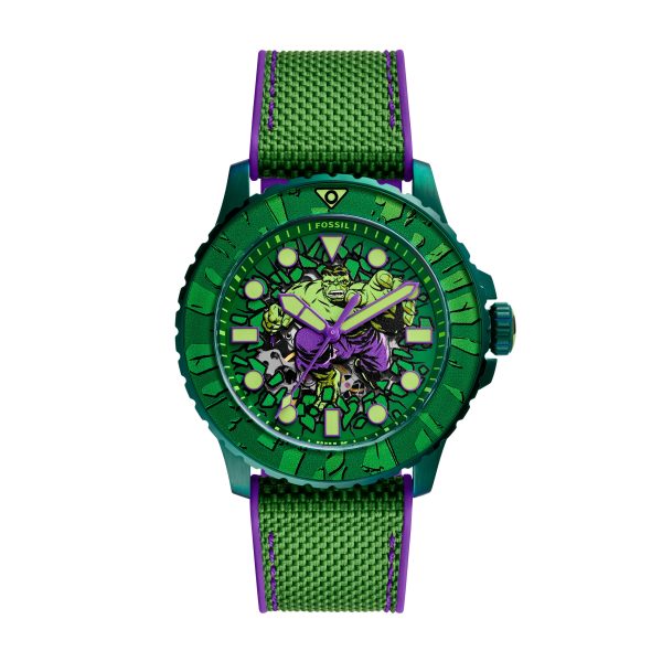 Fossil Marvel x Fossil Limited-Edition Incredible Hulk 45mm Automatic Watch - Preorder