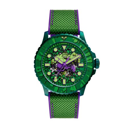 Fossil Marvel x Fossil Limited-Edition Incredible Hulk 45mm Automatic Watch - Preorder