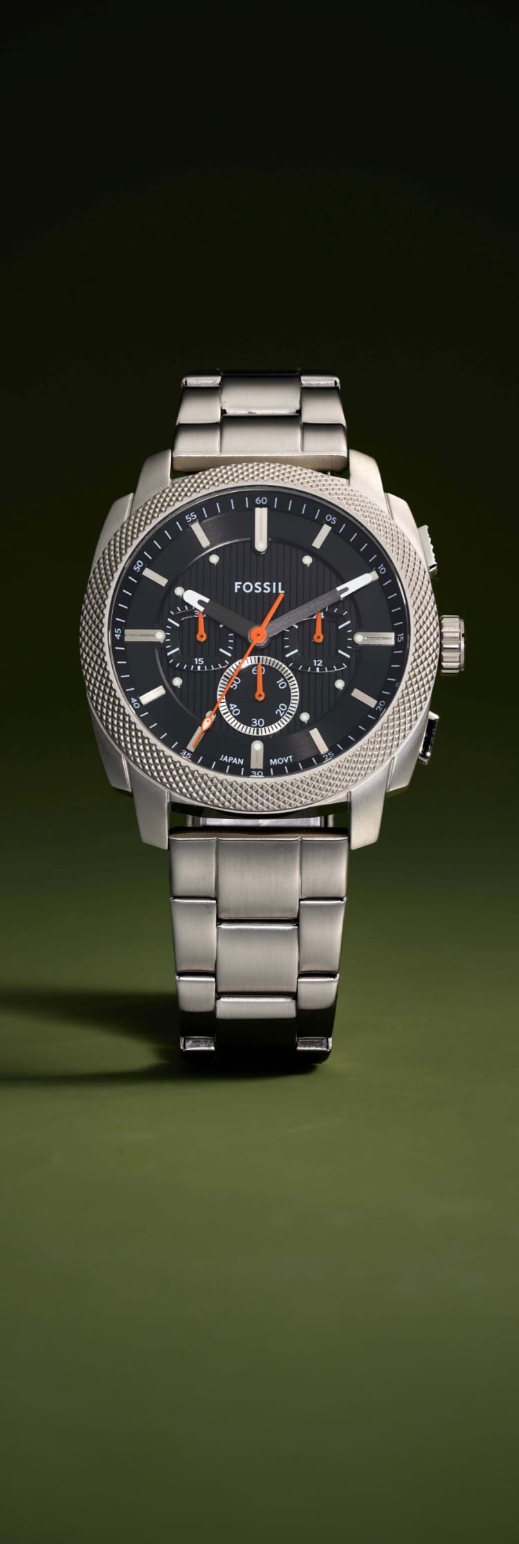 Fossil Machine Chronograph FS6099 black silicone watch 2024
