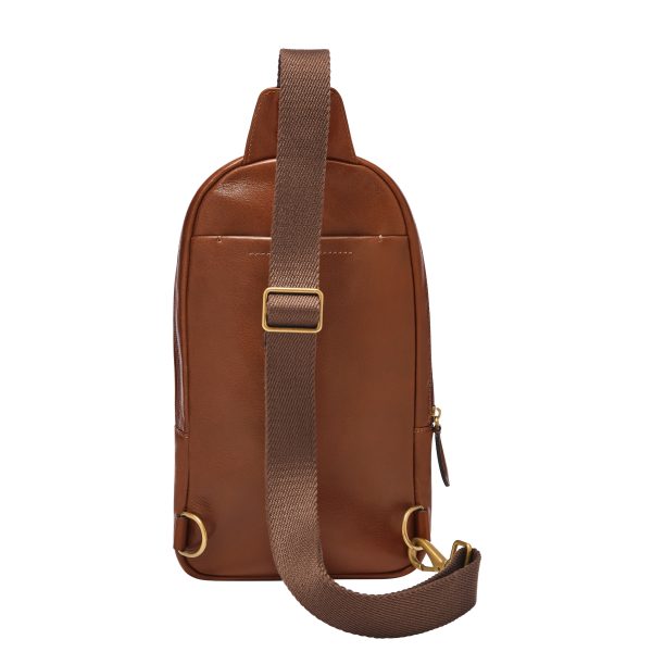 Fossil Finn Leather Sling Pack Bag - Preorder