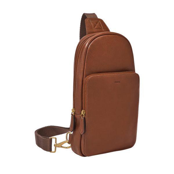 Fossil Finn Leather Sling Pack Bag - Preorder