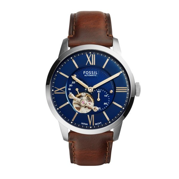 Fossil Townsman 44mm Automatic Leather Watch - Preorder