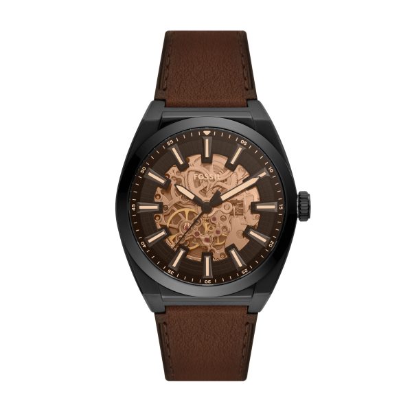 Fossil Everett 42mm Automatic LiteHide™ Leather Watch - Preorder