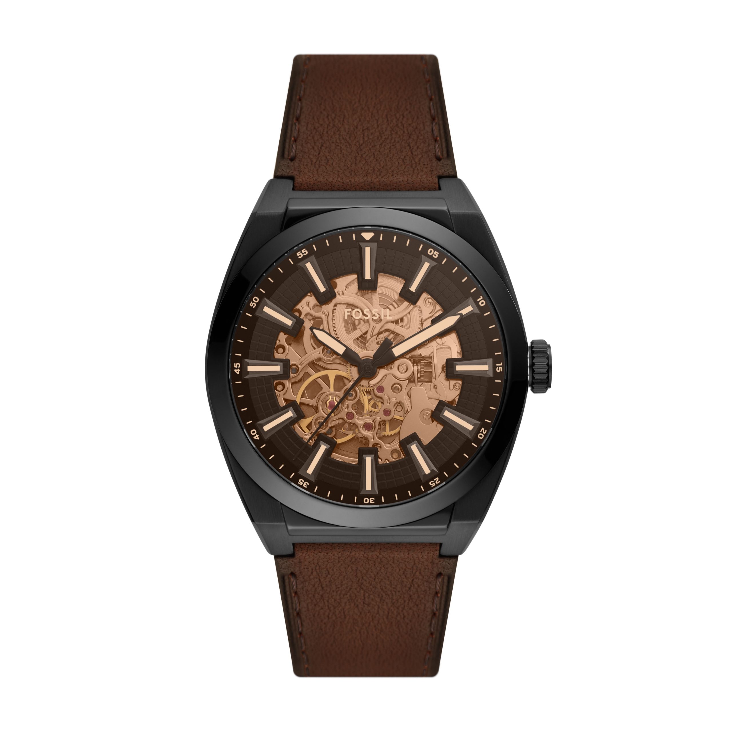 Fossil Everett 42mm Automatic LiteHide™ Leather Watch - Preorder